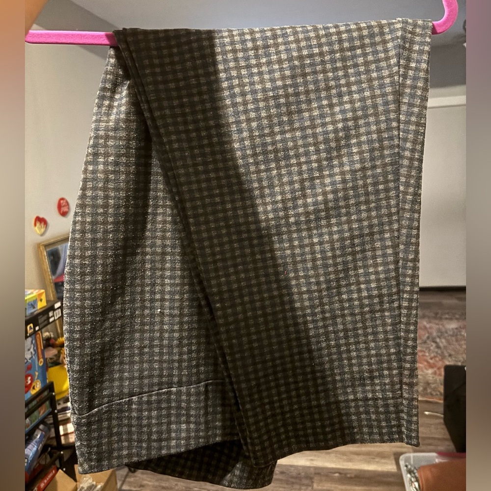 Zac & Rachel Blue and Gray Checkered pants